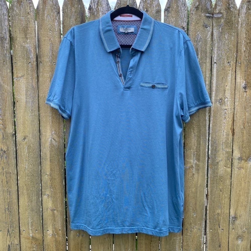 Ted Baker Teal Golf Polo Sz 4 or L